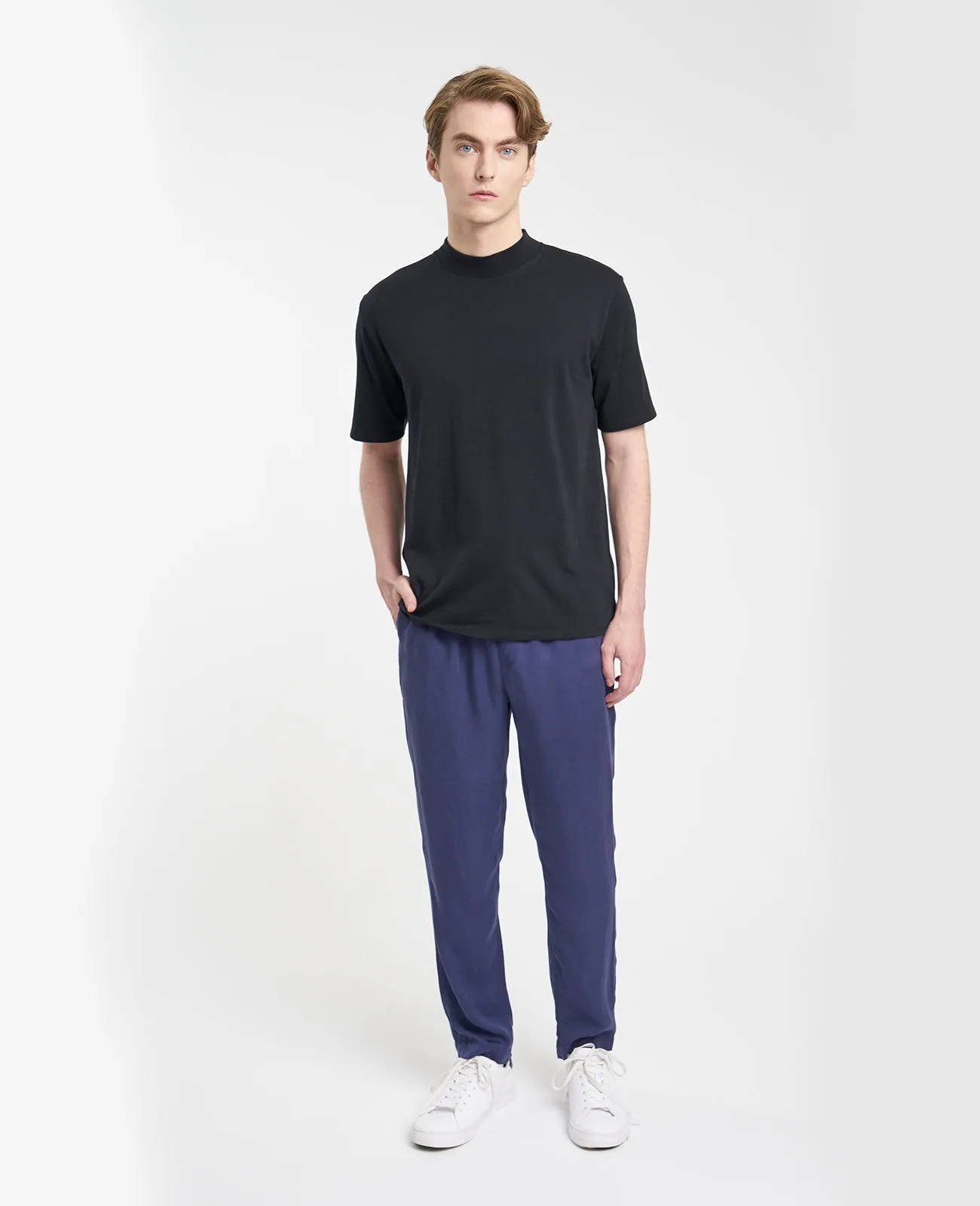 Supima High Neck Tee