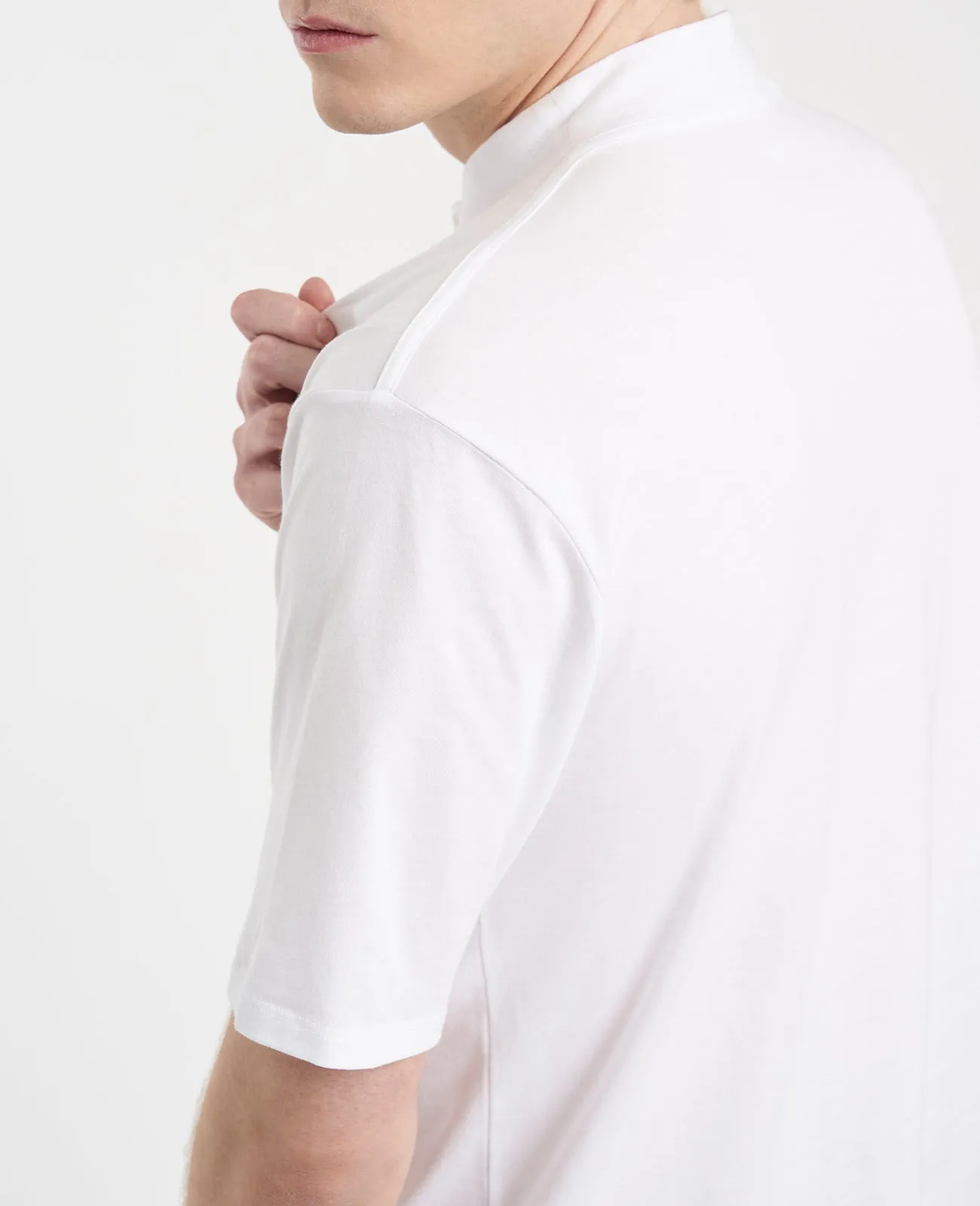 Supima High Neck Tee