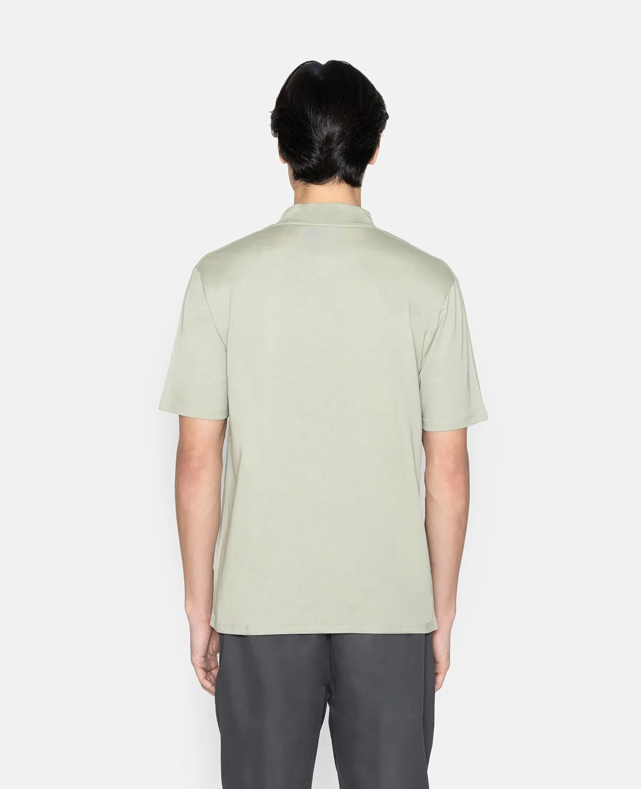 Supima High Neck Tee