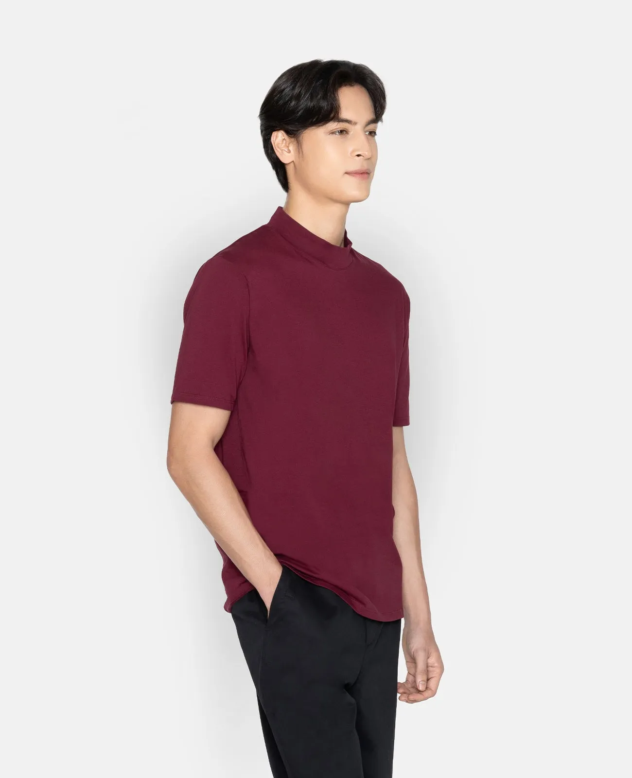 Supima High Neck Tee
