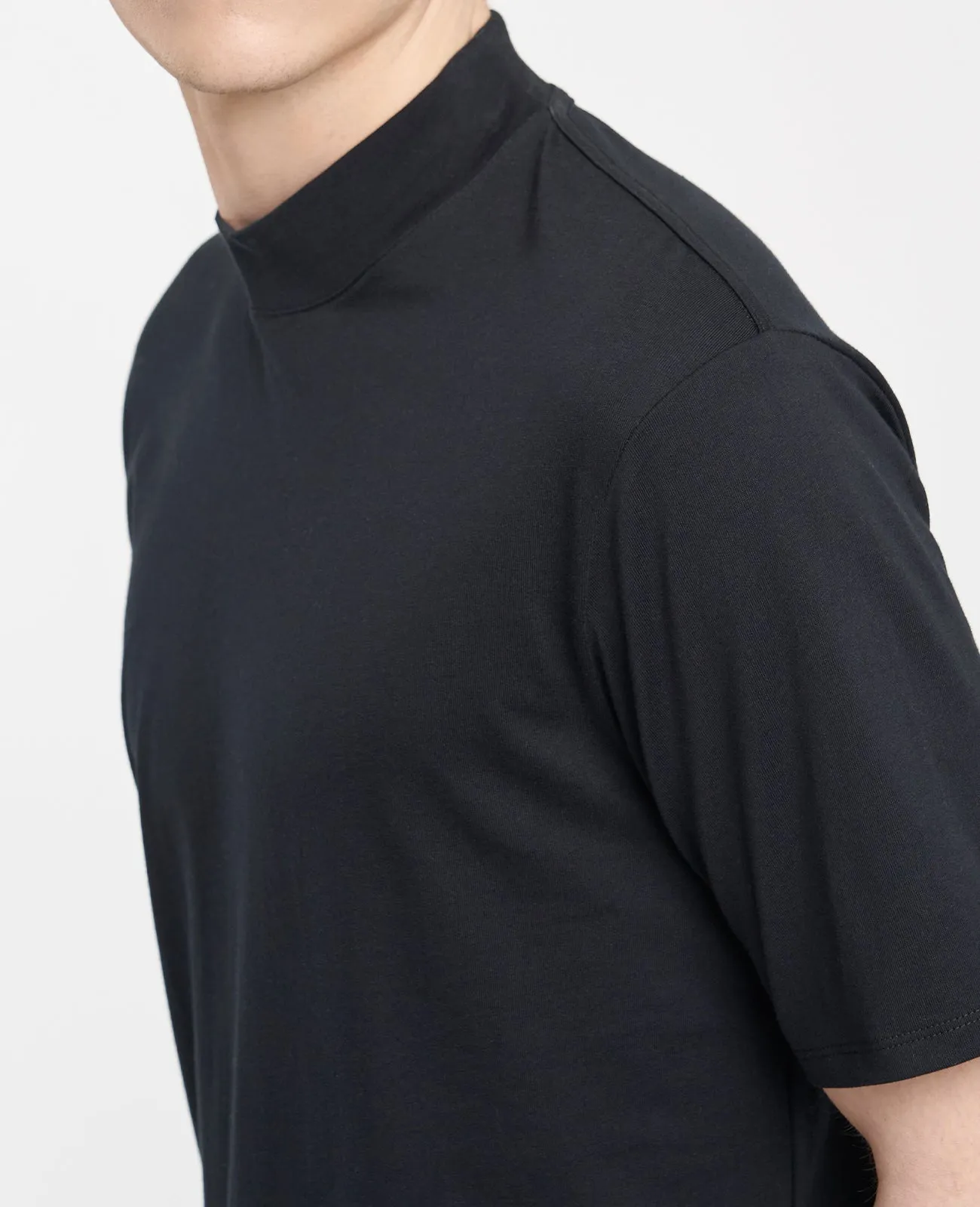 Supima High Neck Tee
