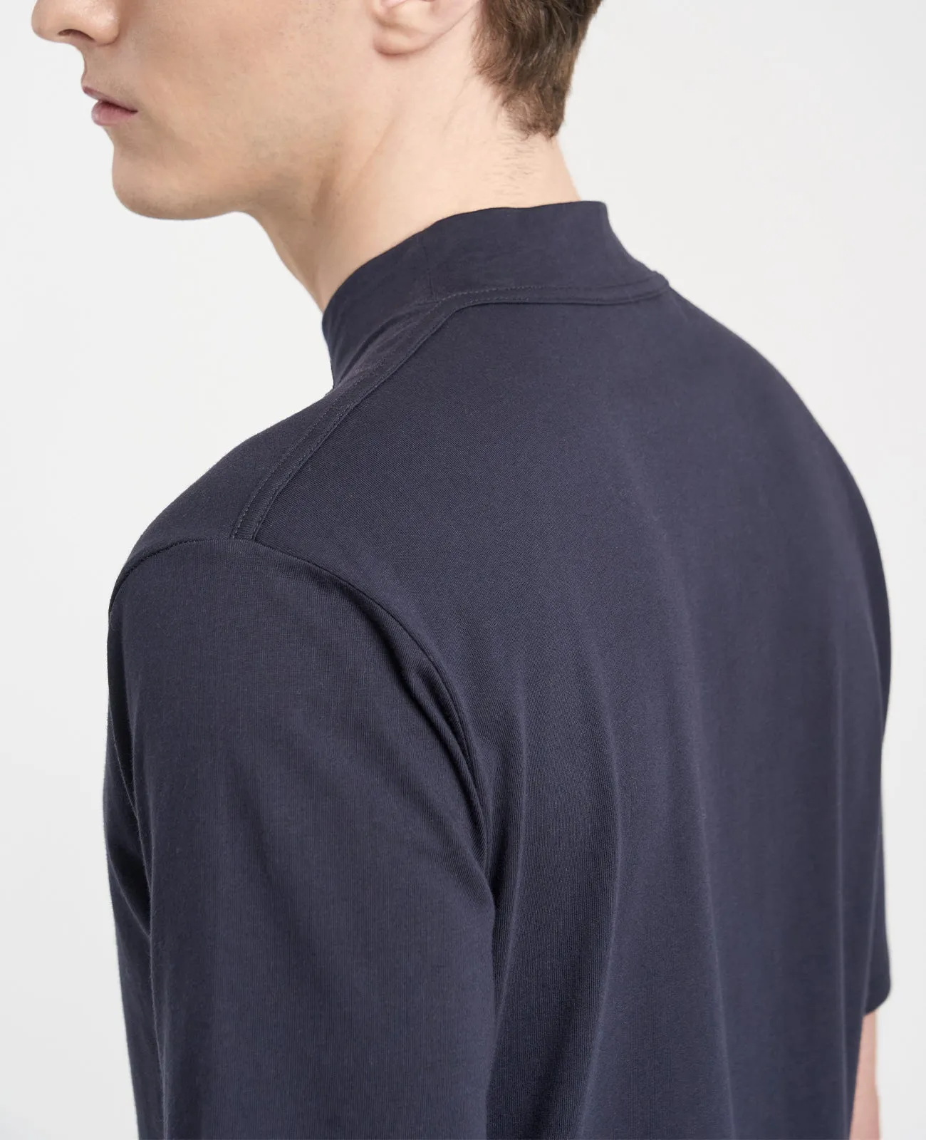 Supima High Neck Tee