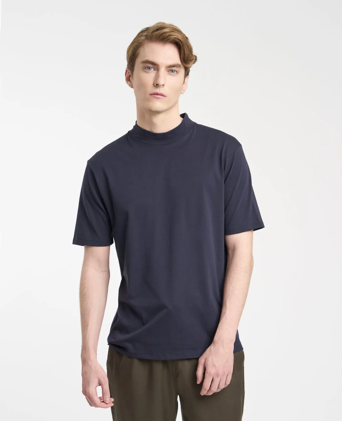 Supima High Neck Tee