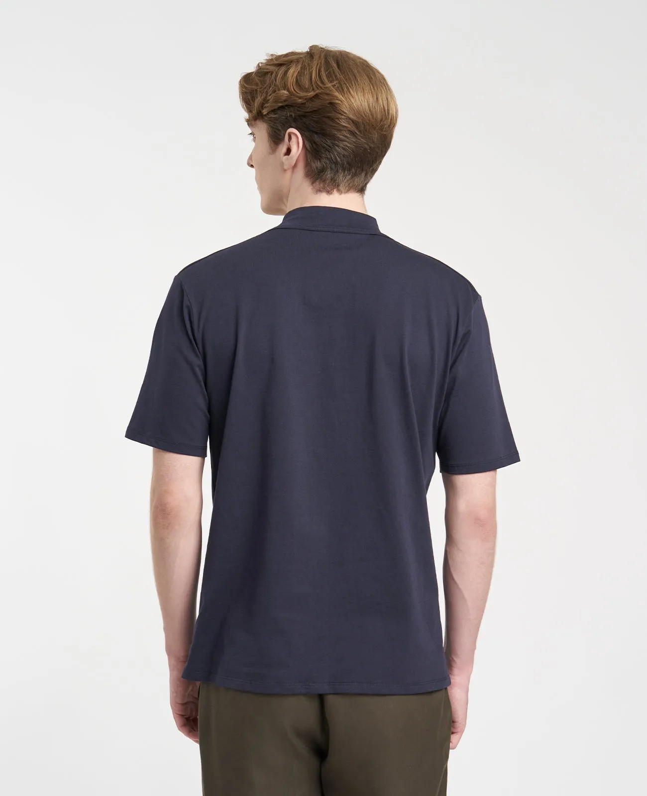 Supima High Neck Tee