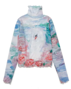 Swan see-through tops (High / Crew neck)