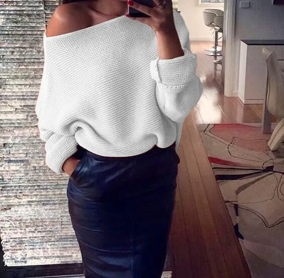 Sweater Women Pullovers Long Sleeve Wool Pullover Kintted O-Neck Fashion Cashmere Sweaters Plus Size