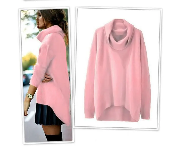 Sweater Women Pullovers Long Sleeve Wool Pullover Kintted O-Neck Fashion Cashmere Sweaters Plus Size