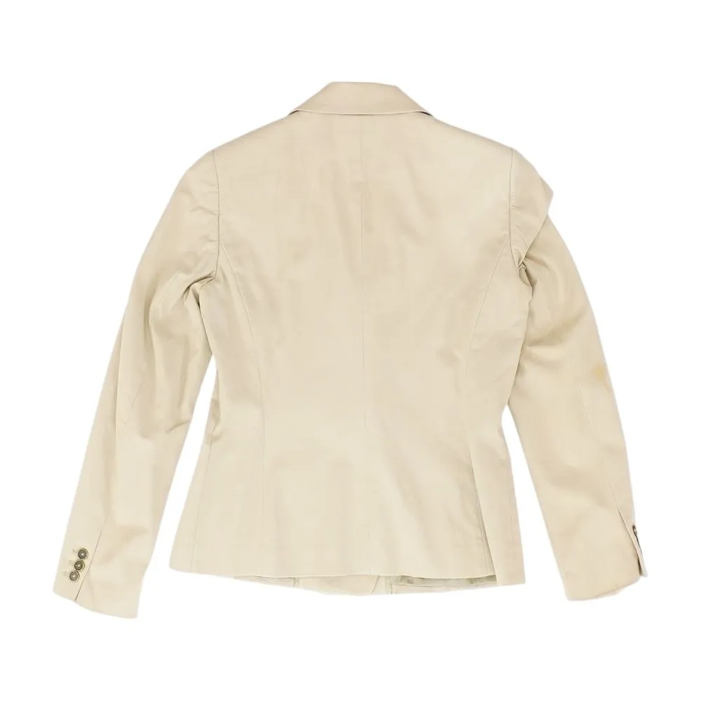 Tan Solid Blazer
