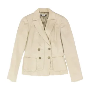 Tan Solid Blazer