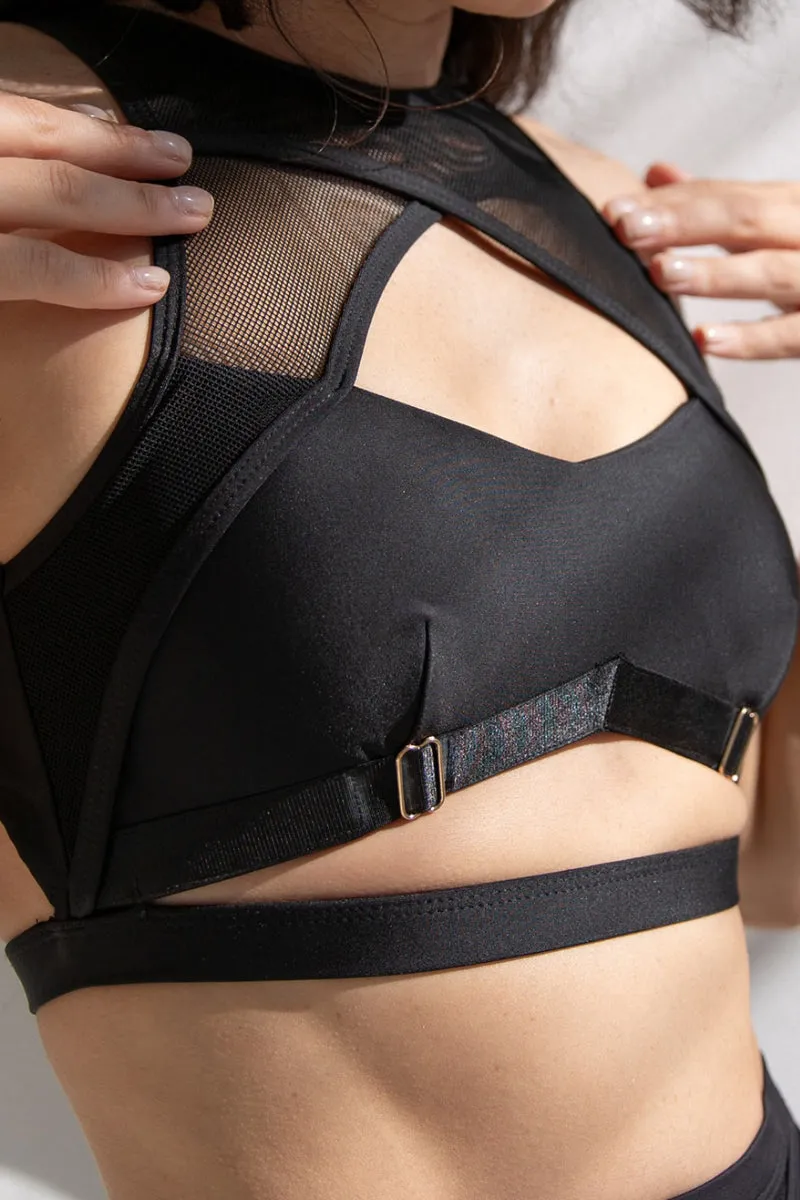 Tatiana Active Xena Top - Matte Black
