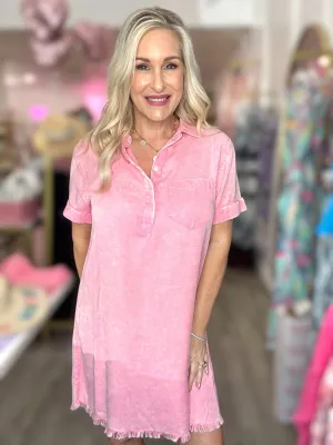 The Mineral Washed Shirt Dress