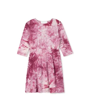 Tie Dye T-shirt Waisted Dress