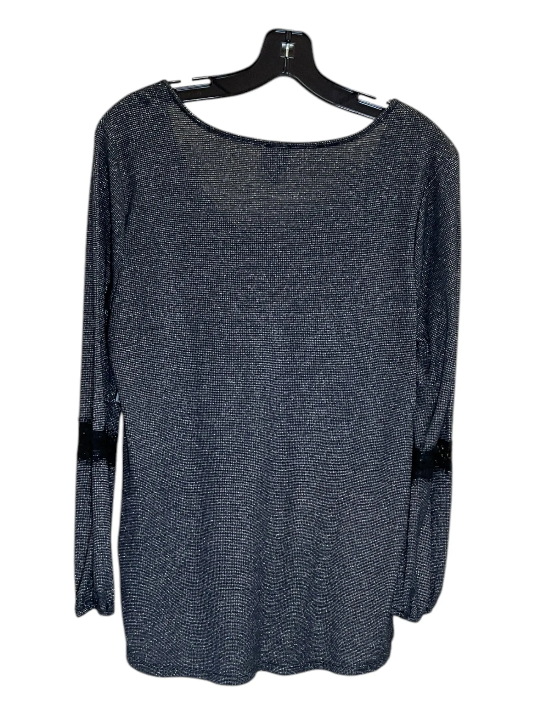 Top Long Sleeve By Como Vintage In Black, Size: L