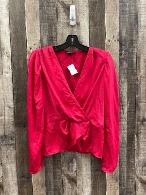 Top Long Sleeve By Express In Pink, Size: M