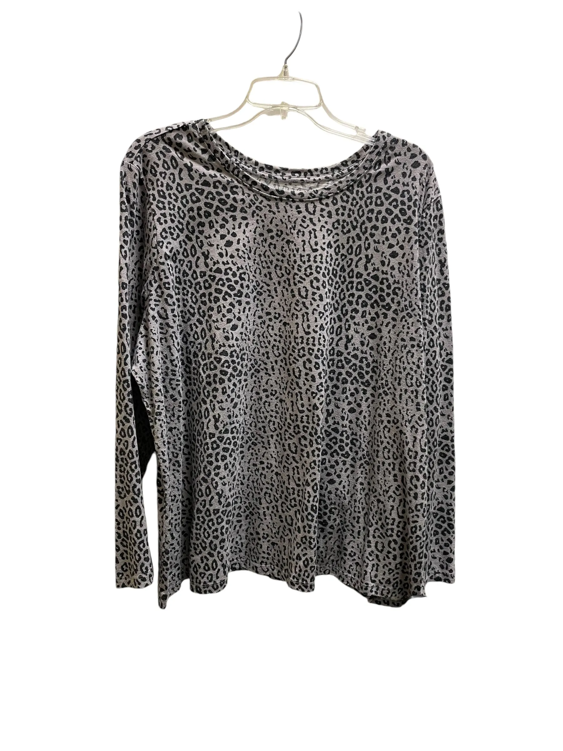 Top Long Sleeve By Lane Bryant In Grey, Size: 3x