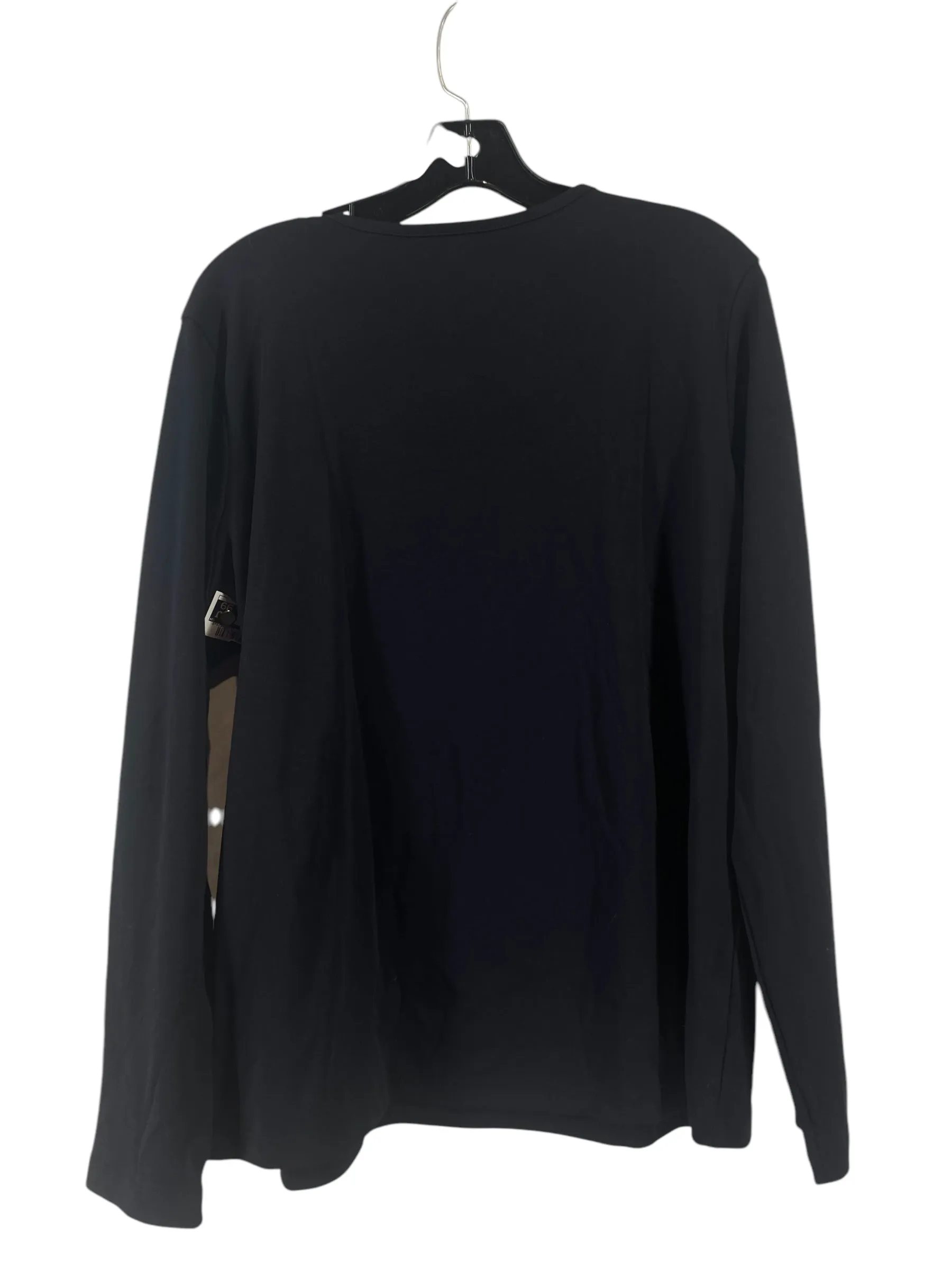 Top Long Sleeve By L.l. Bean In Black, Size: Xl