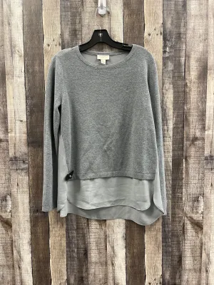 Top Long Sleeve By Loft In Grey, Size: M