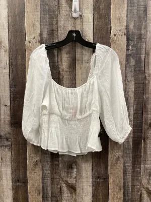 Top Long Sleeve By Minkpink In White, Size: L