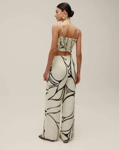 Toya Pants Vitral Black-White