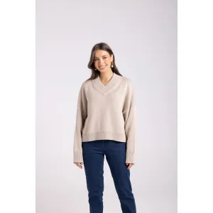 TWO T's | High V Neck Knit
