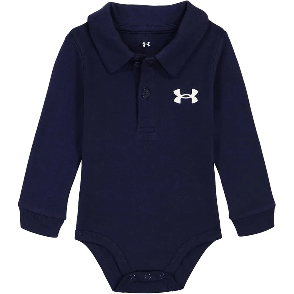 Under Armour Baby Boys' Long Sleeve Polo Bodysuit - Midnight Navy