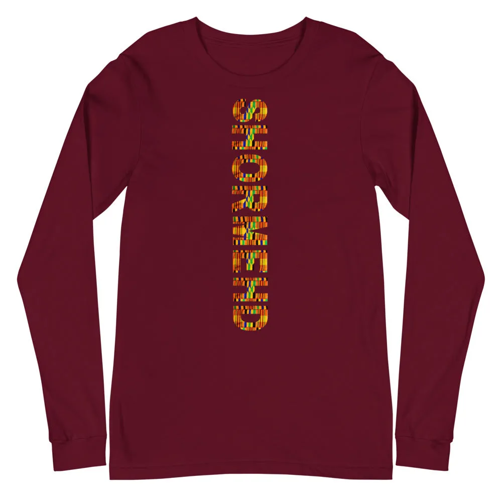 Unisex SHORMEHD Kente Long Sleeve T-shirt