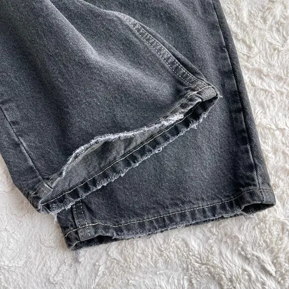 Urban Outfitters BDG bella baggy carpenter jeans pants washed black double front