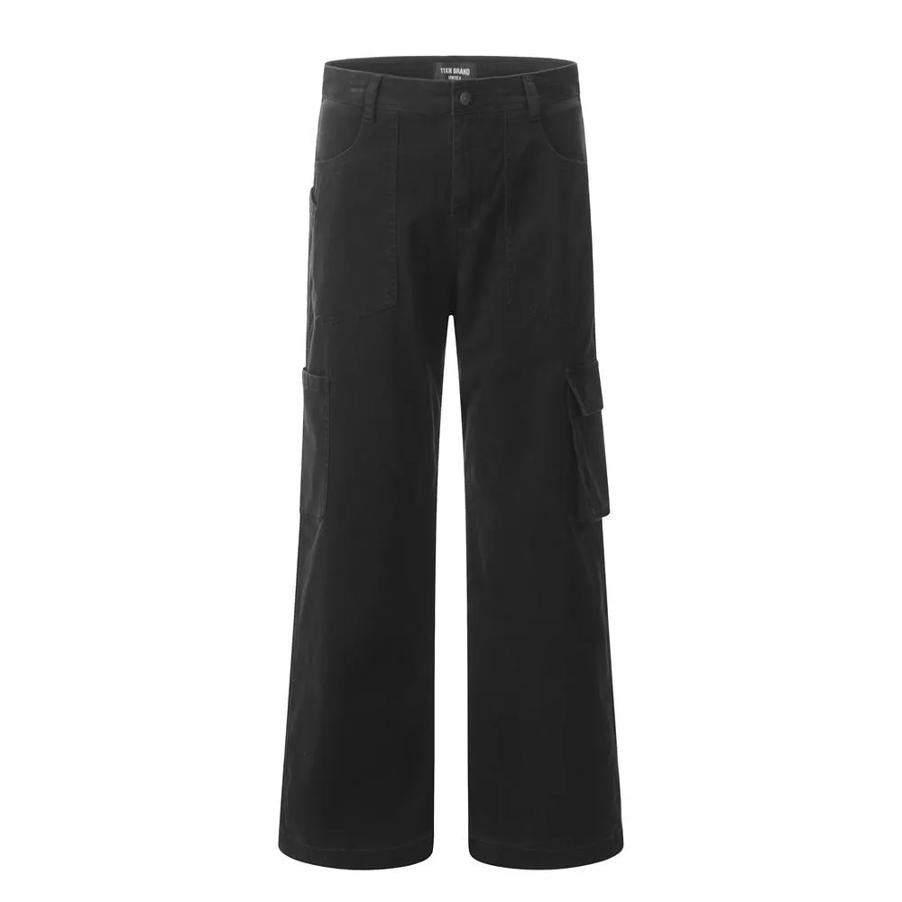 Utility Straight-Leg Cargo Pants