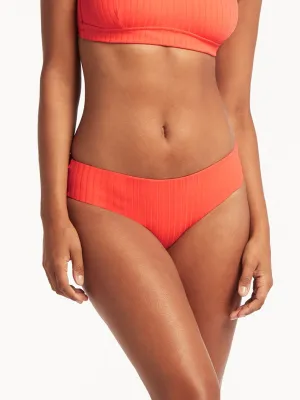 Vesper Mid Bikini Bottoms in Tangerine