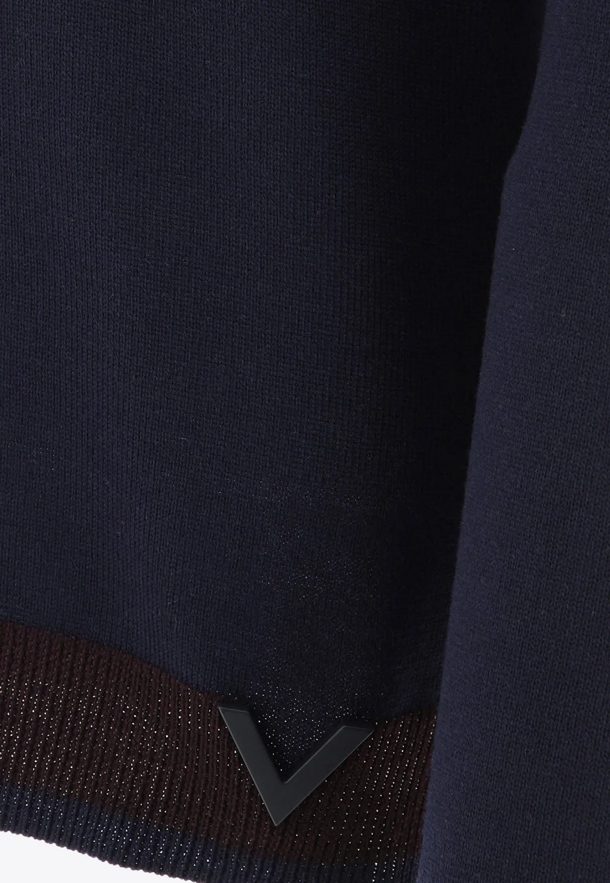 VLogo Knitted Wool Sweater