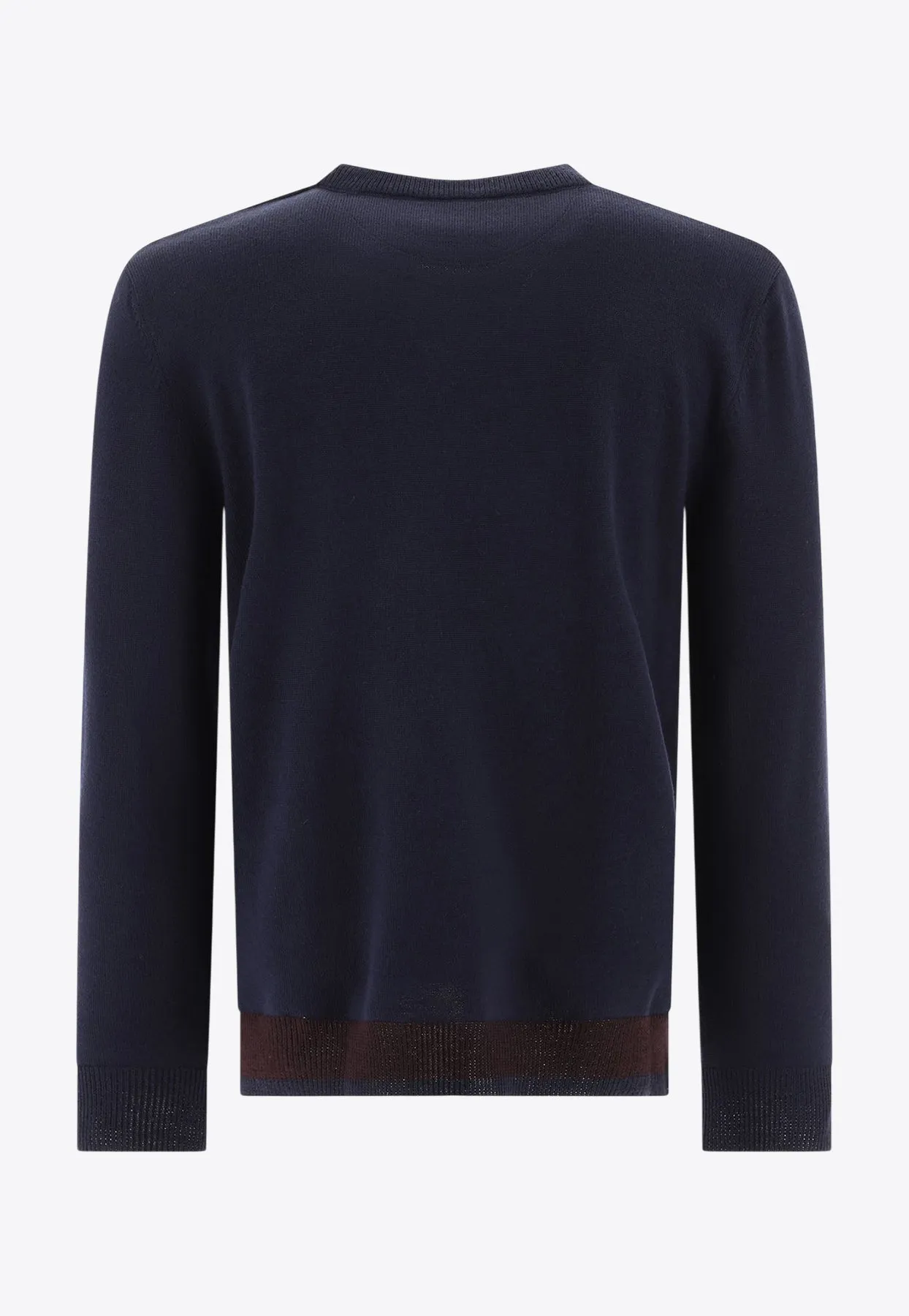 VLogo Knitted Wool Sweater