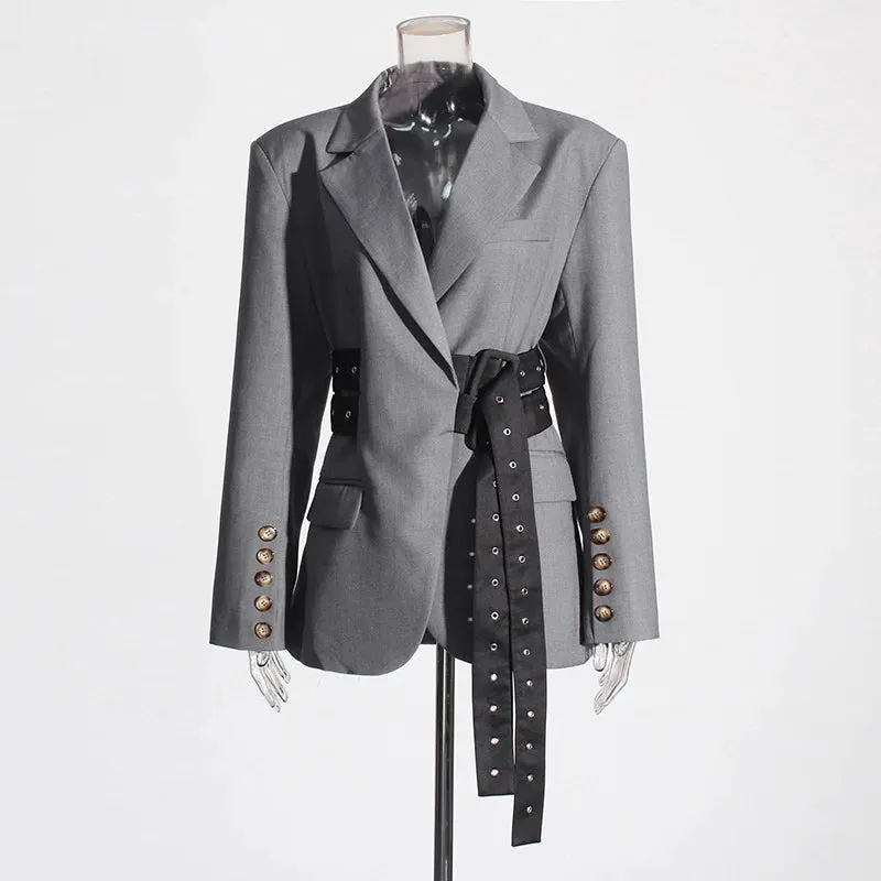 Winter Clothing Factory Double Breasted Dress Blazers for Women