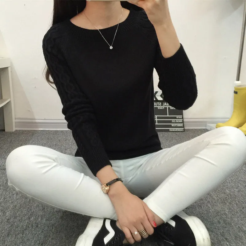 Winter Women Long Sleeve Gray Casual Cashmere Sweaters and Pullovers Female Lover Trendy Solid Pull Femme Best Knitted Sweater