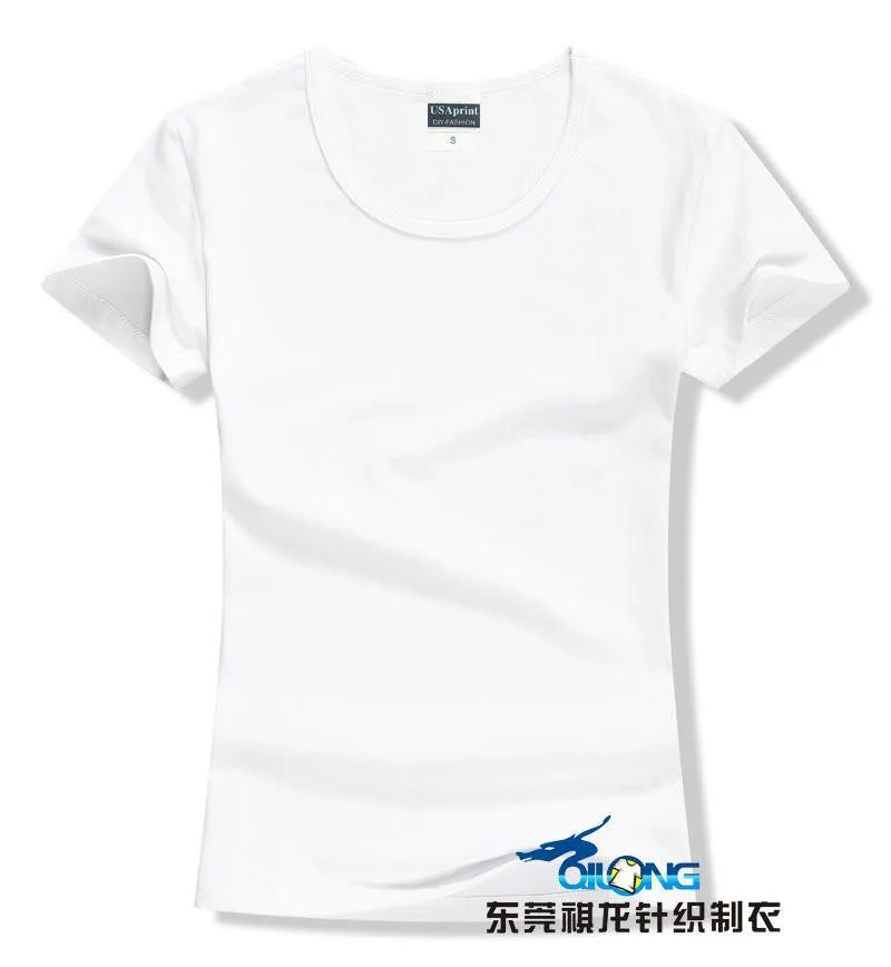 women brand tee tops Short Sleeve Cotton tops for women clothing solid O-neck t shirt ,
