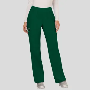 Women's Elastic Waistband Cargo Pull-On Scrub Pant | Hunter