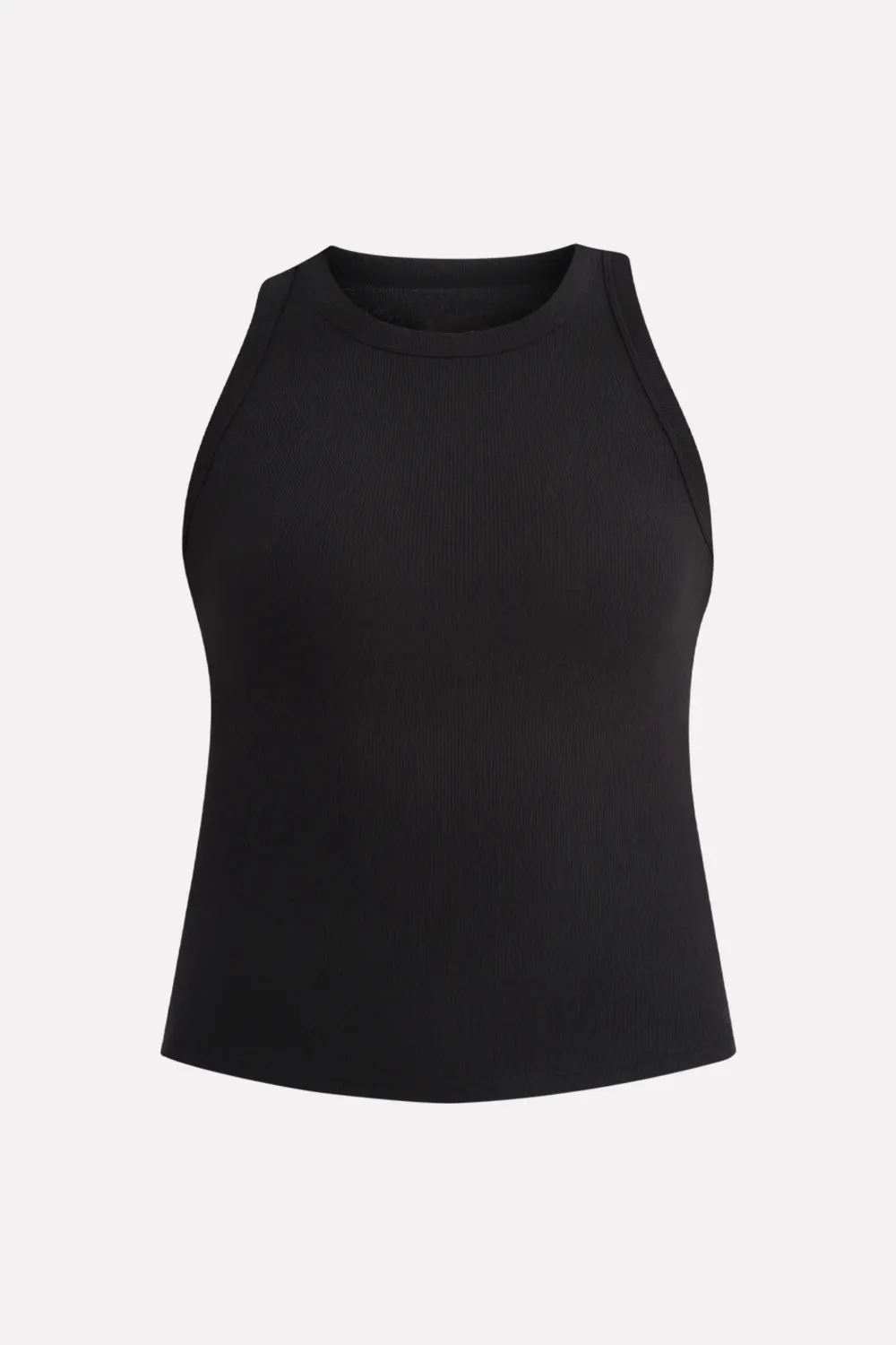 Womens High Neck Ribbed Tank Top Comfortable Fit
