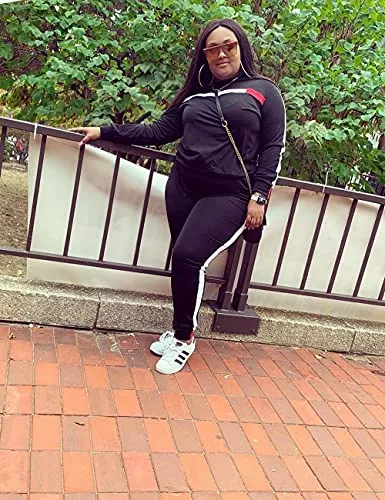 Women's Stripe Sweatshirt and Pants Set