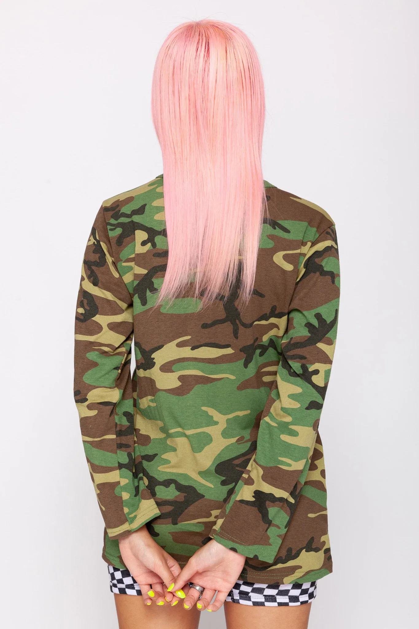 Woodland Camo Long Sleeve Tee