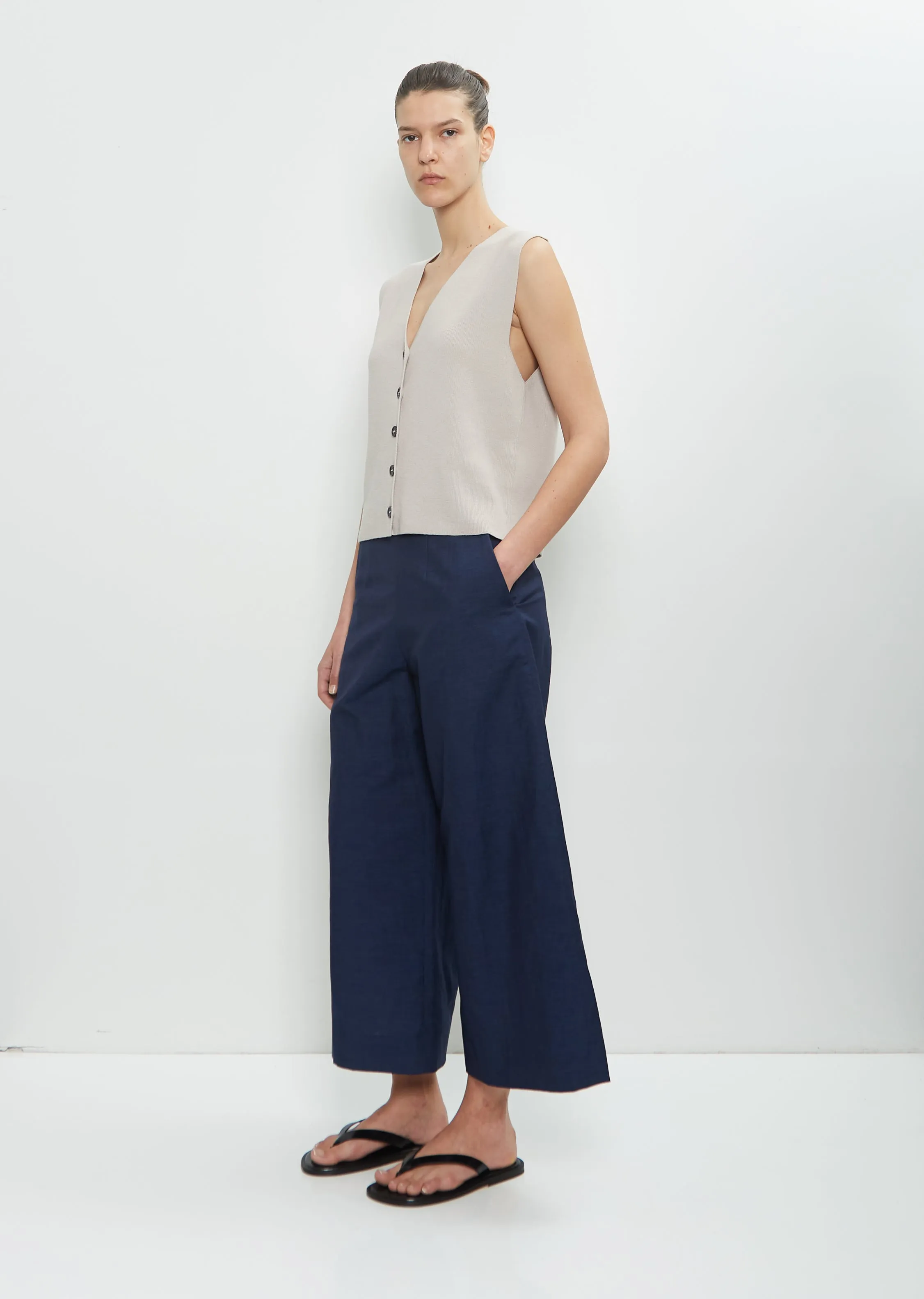 Wool Ribbed Waistcoat