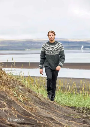 Wool Sweater - Alexander (gray-green)