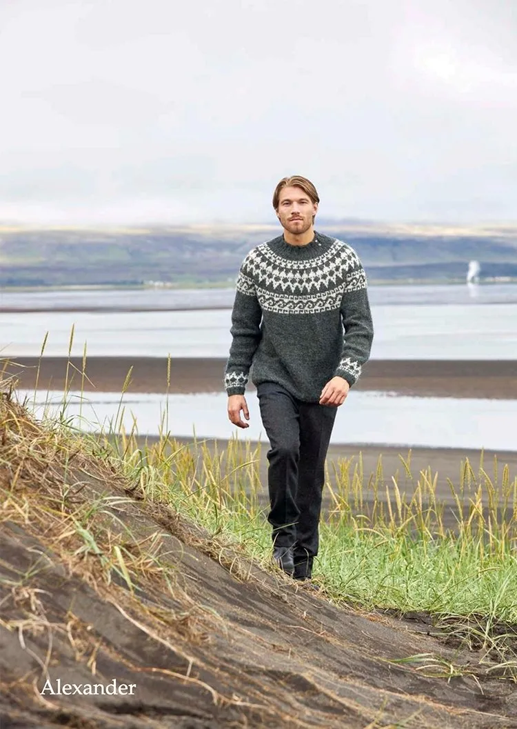 Wool Sweater - Alexander (gray-green)