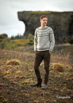 Wool Sweater - Vængjatök Grey