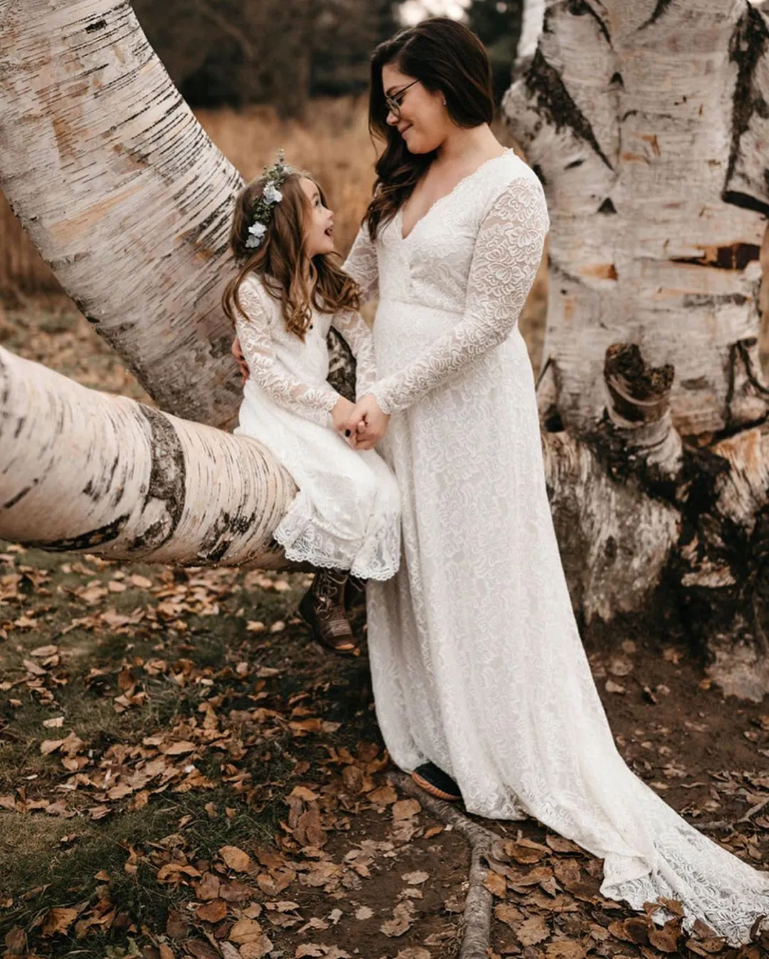 Wrap Long Sleeve Gown #1151