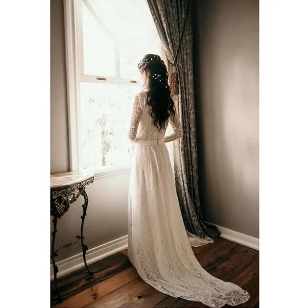 Wrap Long Sleeve Gown #1151