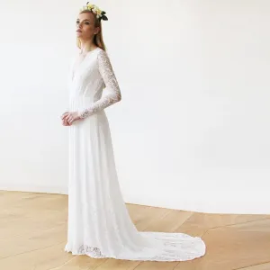 Wrap Long Sleeve Gown #1151