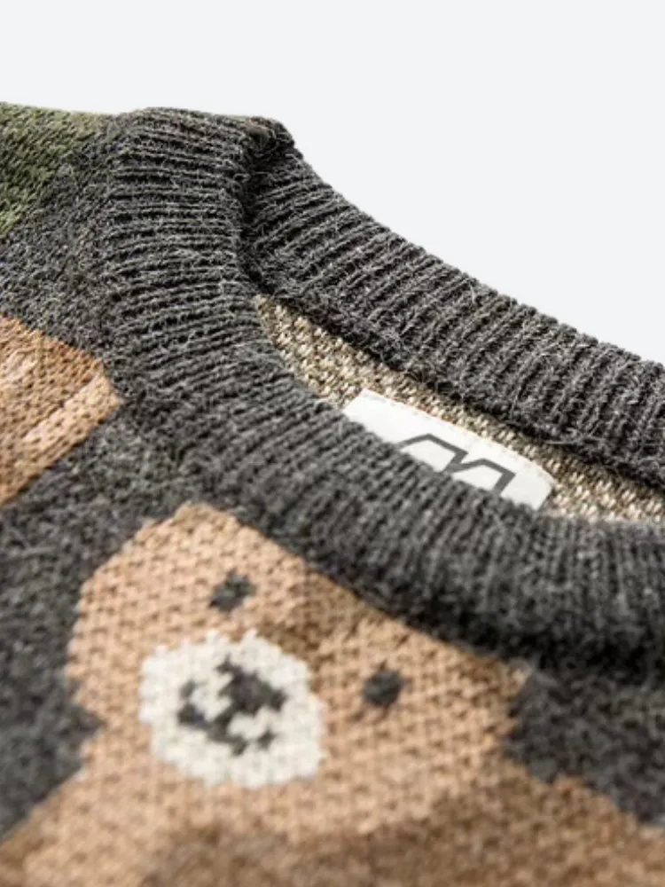Y2K Vintage Forest Animals Sweater